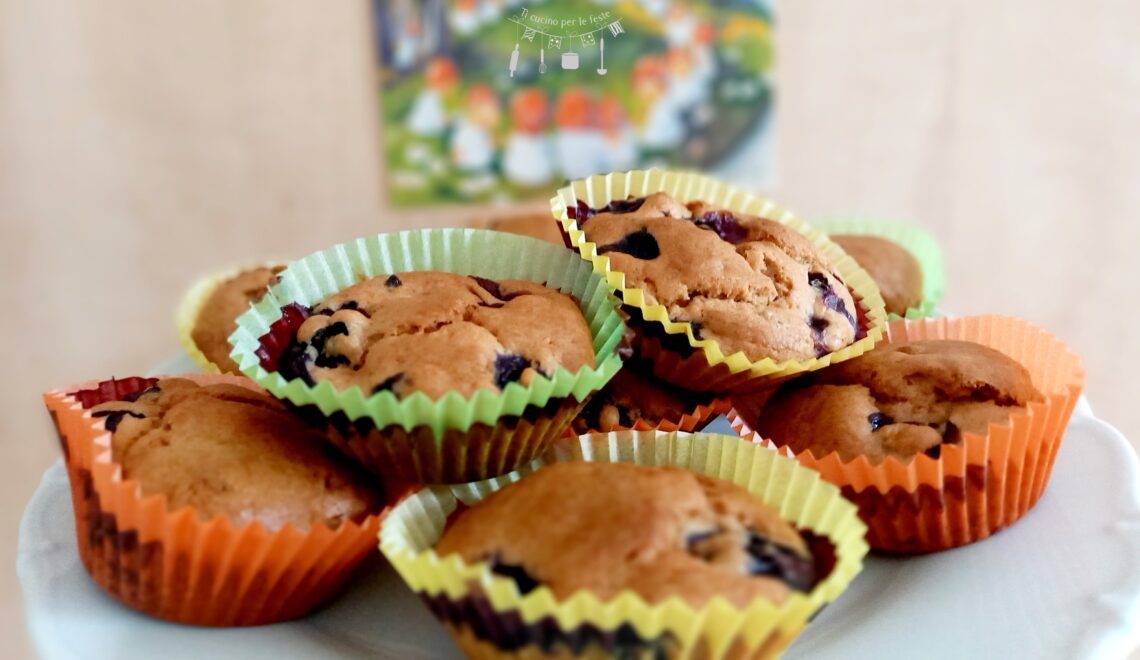 Muffins ai mirtilli nosugar