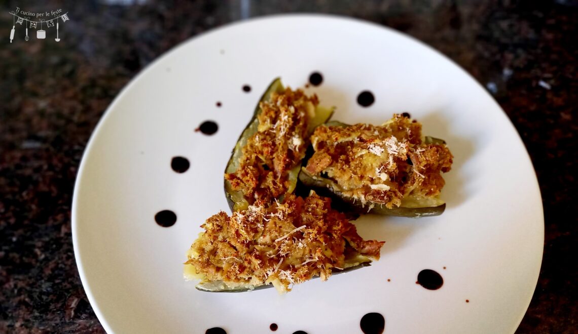 Zucchine ripiene di tonno aromatizzate al pesto di bietola